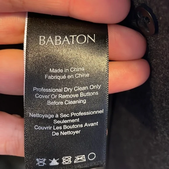 *Host Pick* Babaton aritzia bromley dark grey wool coat - Picture 8 of 11